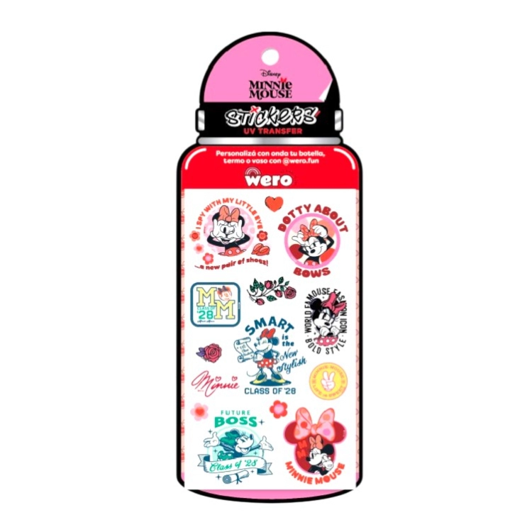 Stickers Wero Minnie Mouse UV Transfer Bottle Art.WE4163